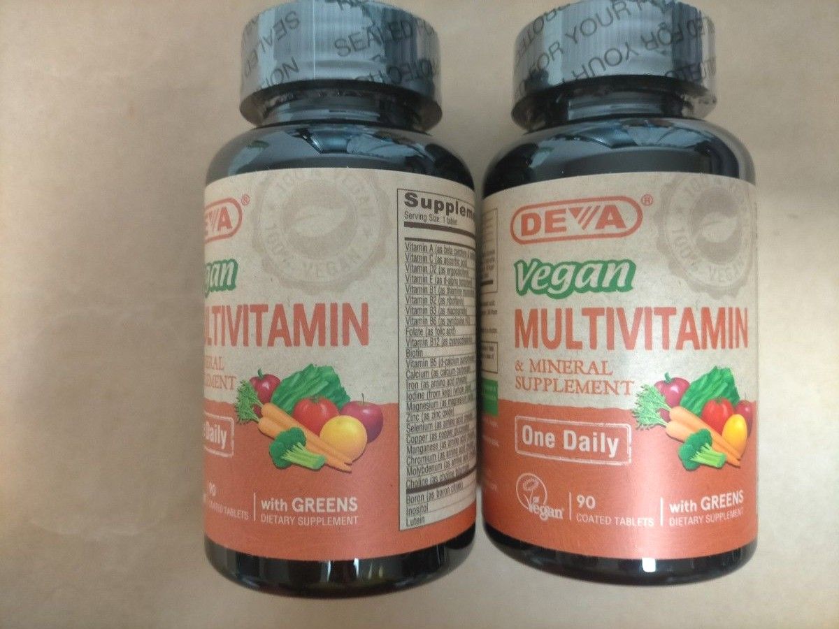 Deva ディーバ　ビーガンマルチビタミン＆ミネラルサプリメント　90日分（90粒）×2個　マルチビタミン　サプリメント　鉄分