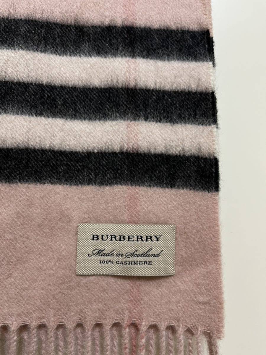 BURBERRY バーバリー マフラー カシミア100% タグ付き未使用品 BURBERRY バーバリー マフラー カシミア100% タグ付き未使用品