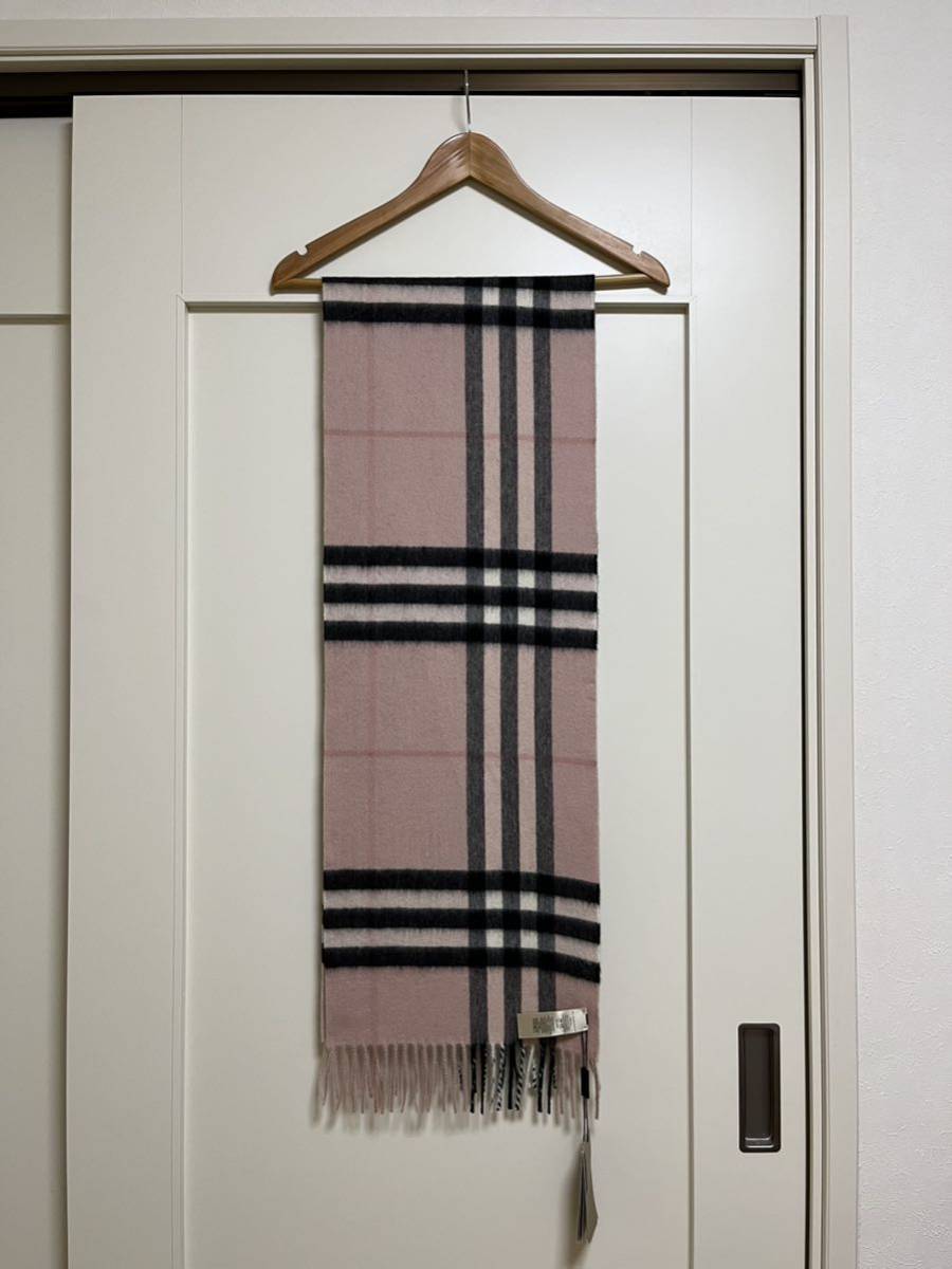 BURBERRY バーバリー マフラー カシミア100% タグ付き未使用品 BURBERRY バーバリー マフラー カシミア100% タグ付き未使用品