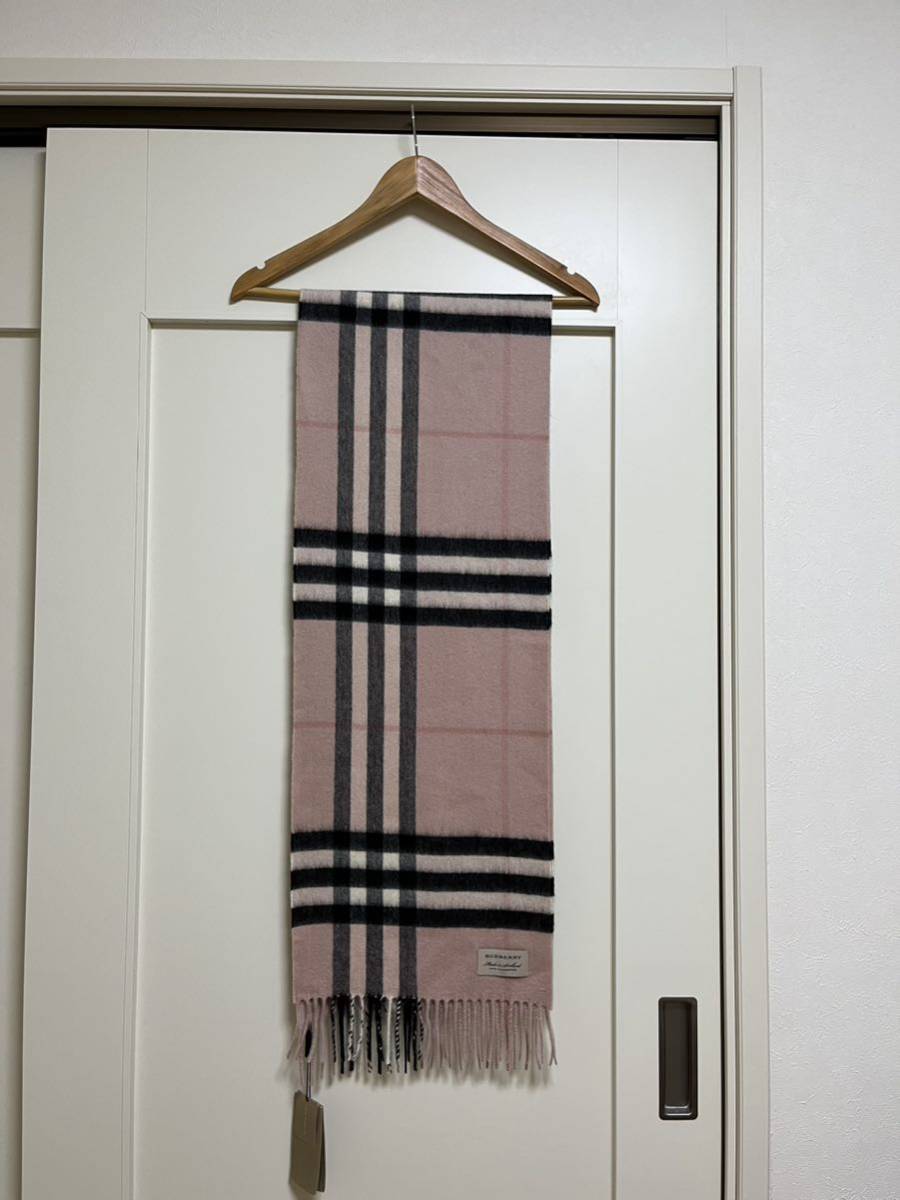 BURBERRY バーバリー マフラー カシミア100% タグ付き未使用品 BURBERRY バーバリー マフラー カシミア100% タグ付き未使用品