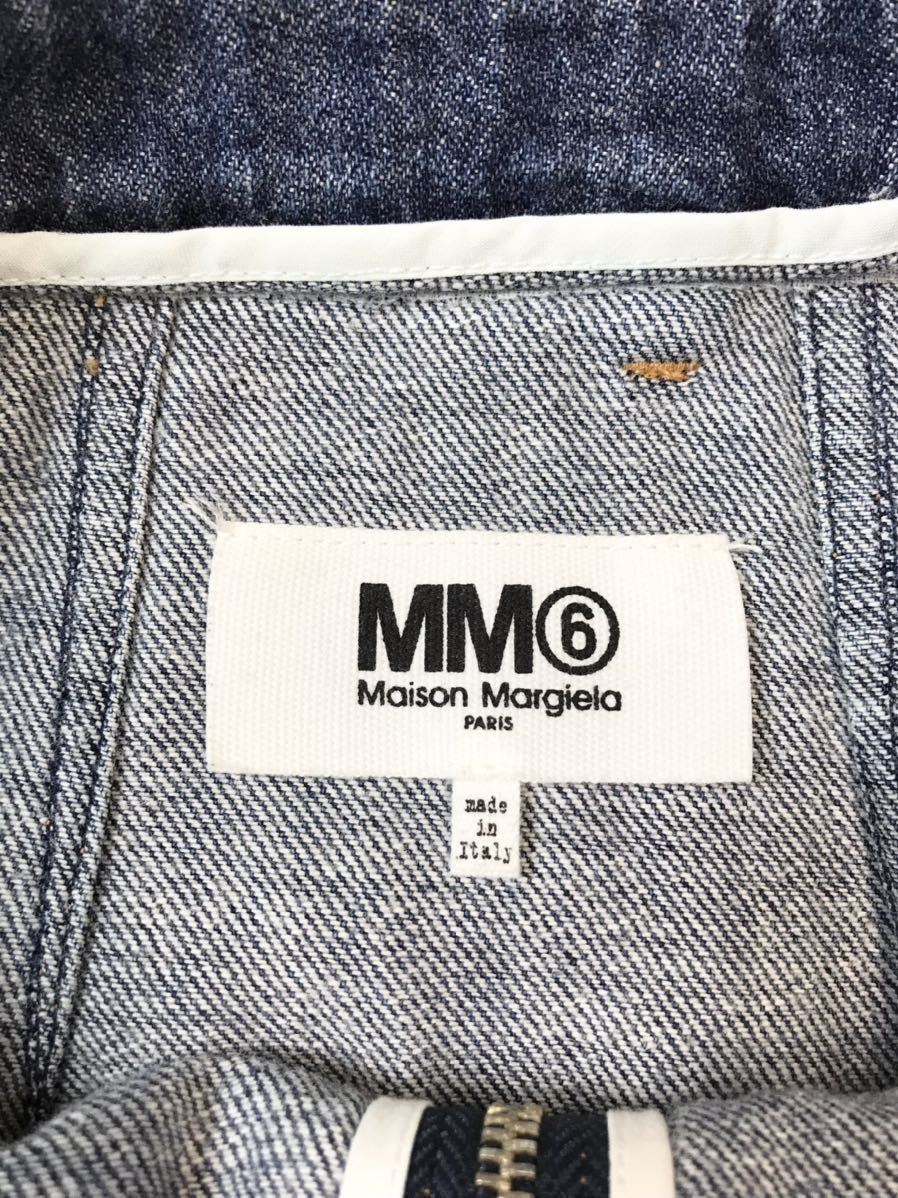 (D) MM6 Maison Margiela マルジェラ 18SS デニム ロングスカート 38 インディゴ_画像4