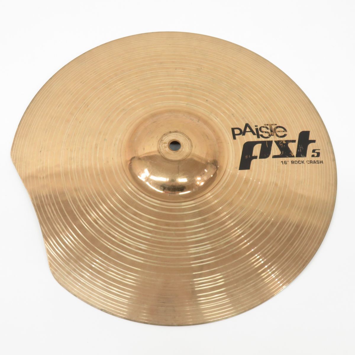 095 Paiste パイステ Pst5 ROCK CRASH クラッシュ シンバル 16" カット加工あり 本体のみ ※現状品の画像1