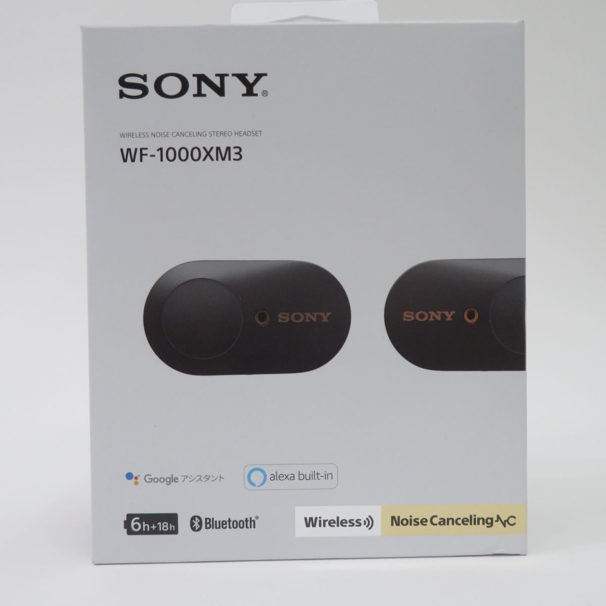 100 SONY/ソニー WF-1000XM3 ワイヤレスノイズキャンセリングステレオヘッドセット（ブラック）※中古_画像1