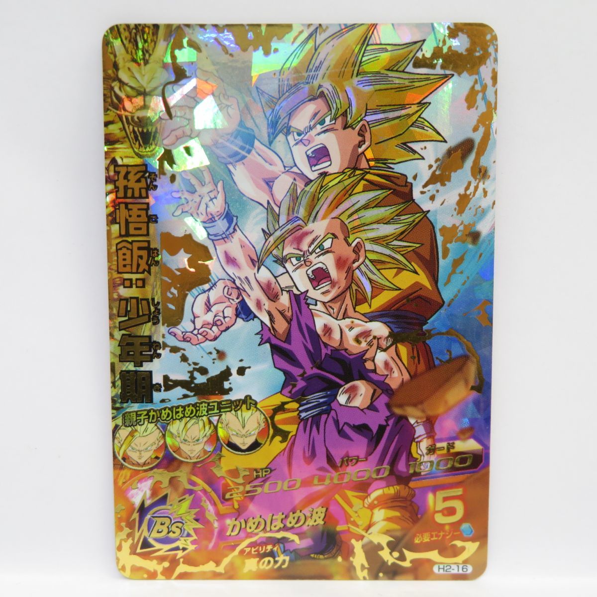 081 ドラゴンボールヒーローズ DBH 孫悟飯:少年期 H2-16 旧弾　※中古