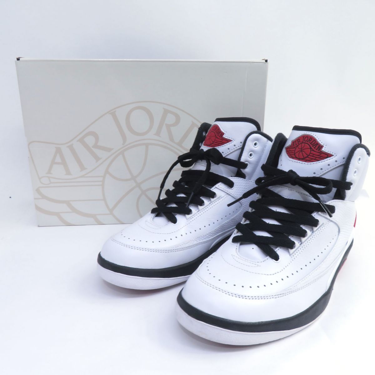 153s NIKE ナイキ AIR JORDAN 2 RETRO エアジョーダン レトロ DX2454-106 US8.5 26.5cm 箱有 ※中古_画像1