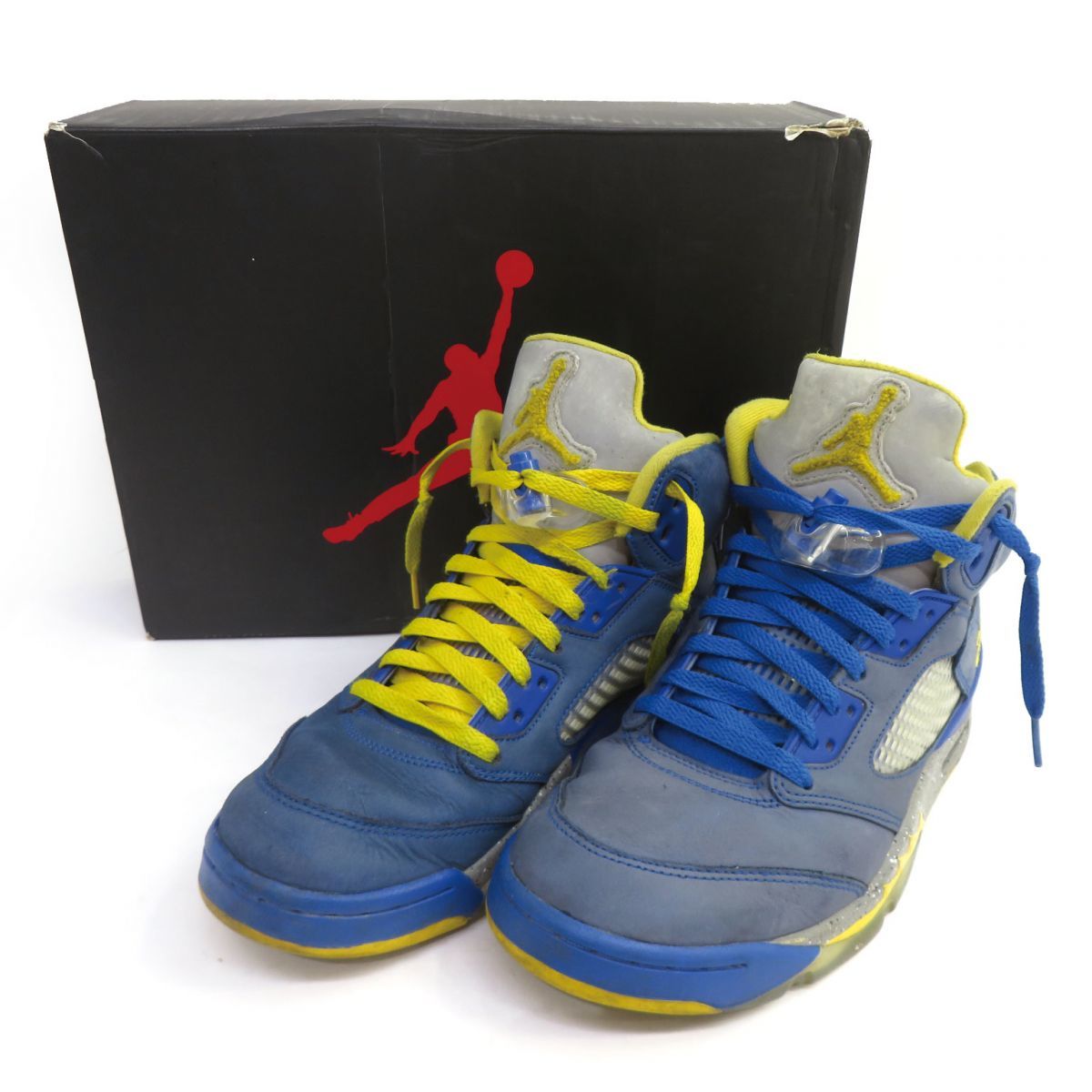 153【観賞用】NIKE ナイキ AIR JORDAN 5 LANEY JSP エアジョーダン レイニー CD2720-400 US9.5 27.5cm 箱有 ※現状品