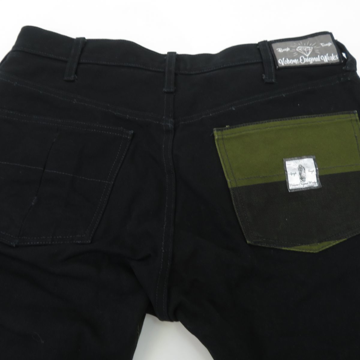 135 VOLUME ORIGINAL Border Work Pants ボーダーワークパンツ サイズ36　※中古_画像4