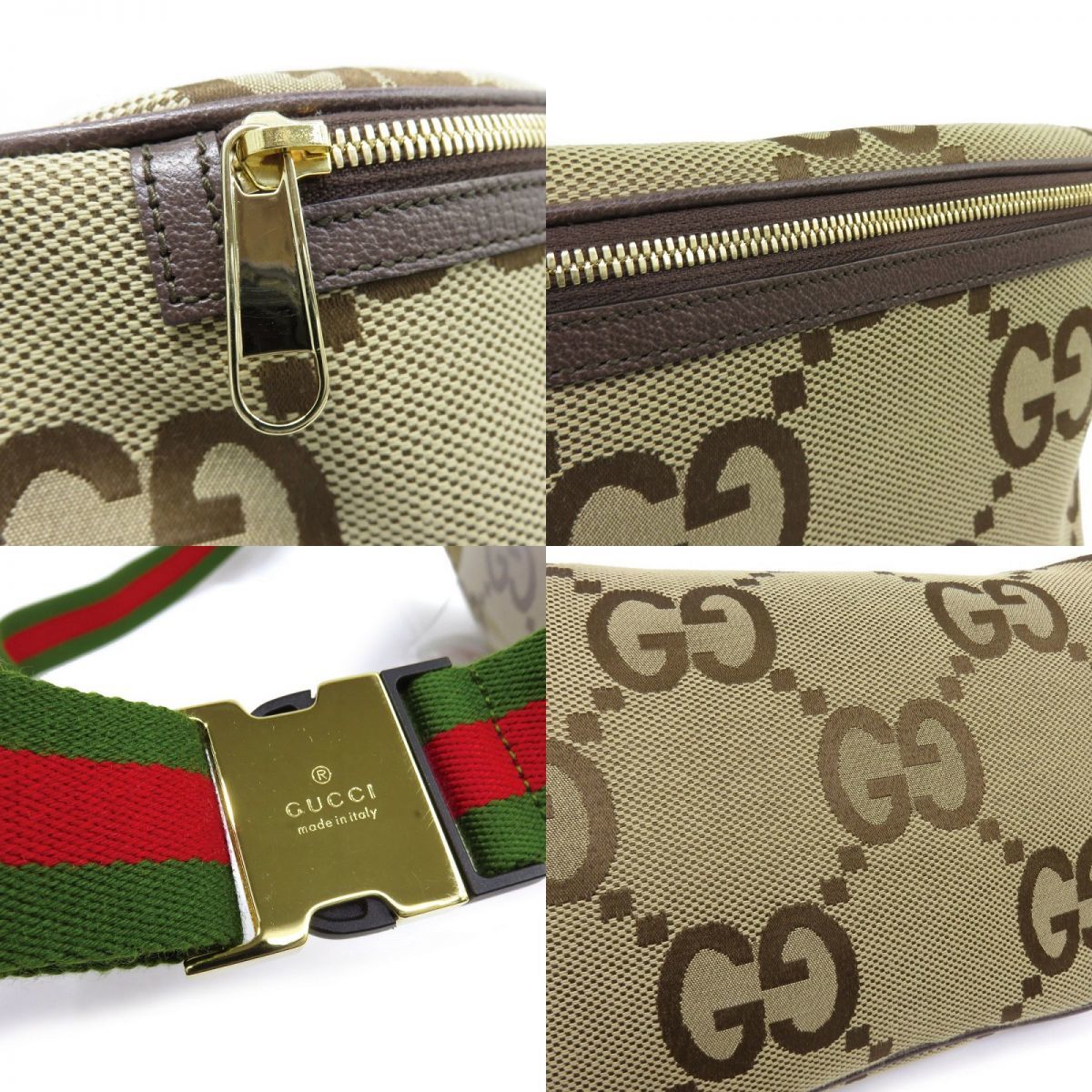 171s GUCCI グッチ ジャンボGG ベルトバッグ 696031 ウエストバッグ ボディバッグ_画像6