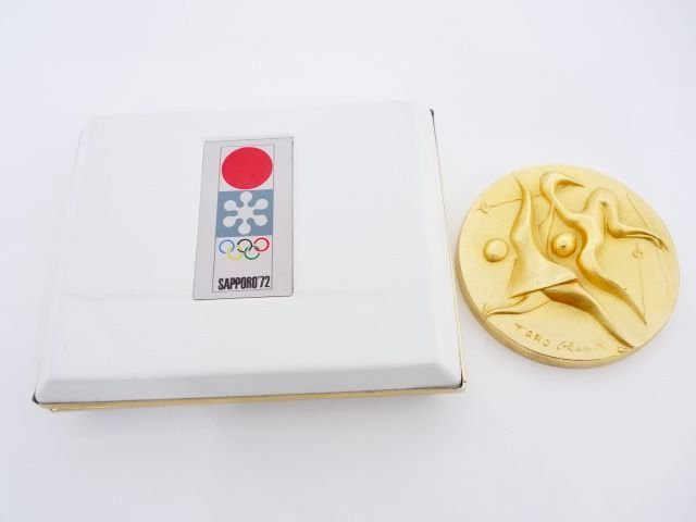 107/ 1972年 札幌オリンピック 岡本太郎 メダル ※中古の画像1