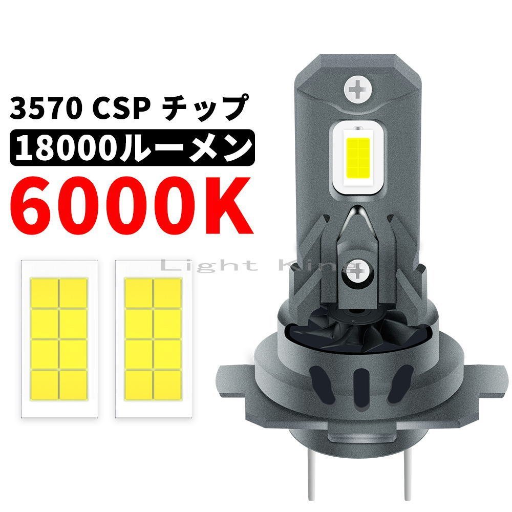 100W級 スマートドライバー ポン付 18000LM H7 LED 超小型 ファン付 ヘッドライト 明るさ600%UP TDM900/A XT1200Z/XV1900A/YBR125(2007-08)_画像1