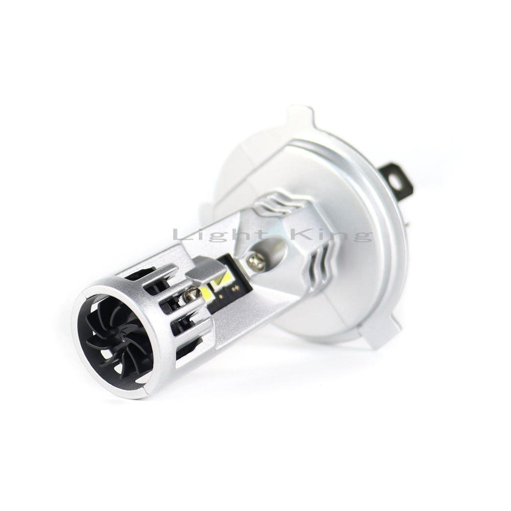 ポン付 8000LM H4 LED ヘッドライト 30W ファン付 明るさ600%UP ハロゲン同サイズ 配光バッチリ バイク ゼファー750/バリオス/バルカン400_画像3