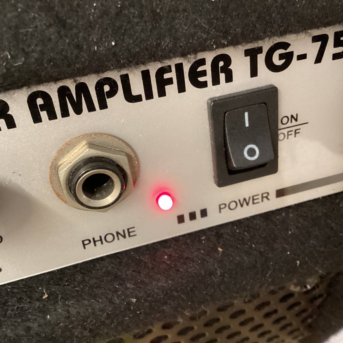 9845■　Tony Smith ギターアンプ GUITAR AMPLIFIER TG75 トニースミス 通電確認済 動作未確認 写真をご確認くださいませ_画像6