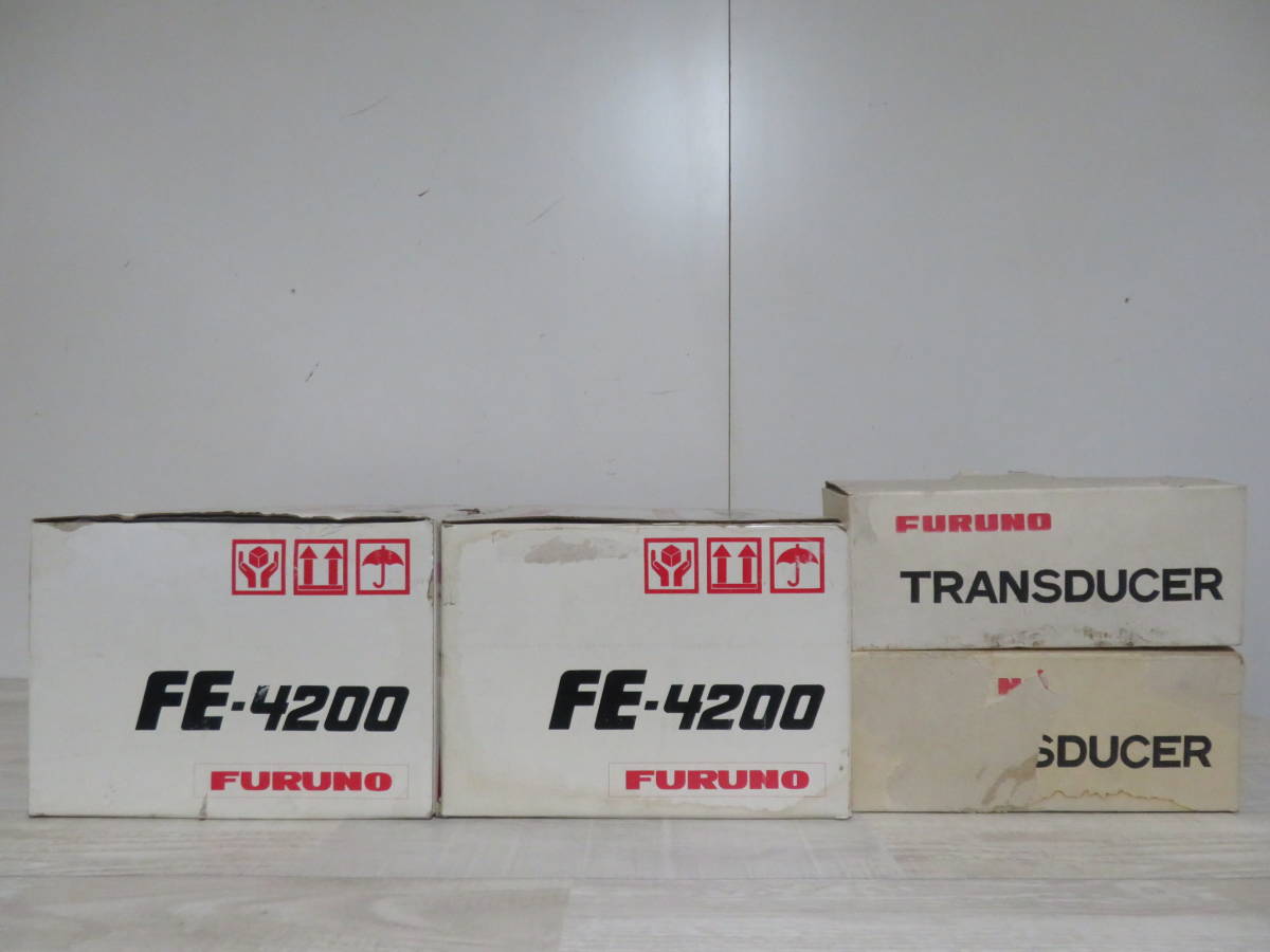 FURUNO FE-4200 魚群探知機 計2台 説明書/元箱/未使用付属品付き _画像1