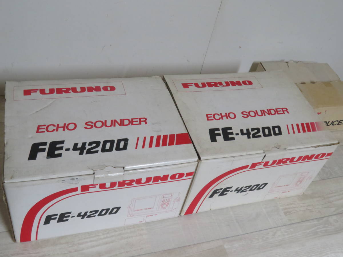 FURUNO FE-4200 魚群探知機 計2台 説明書/元箱/未使用付属品付き _画像2