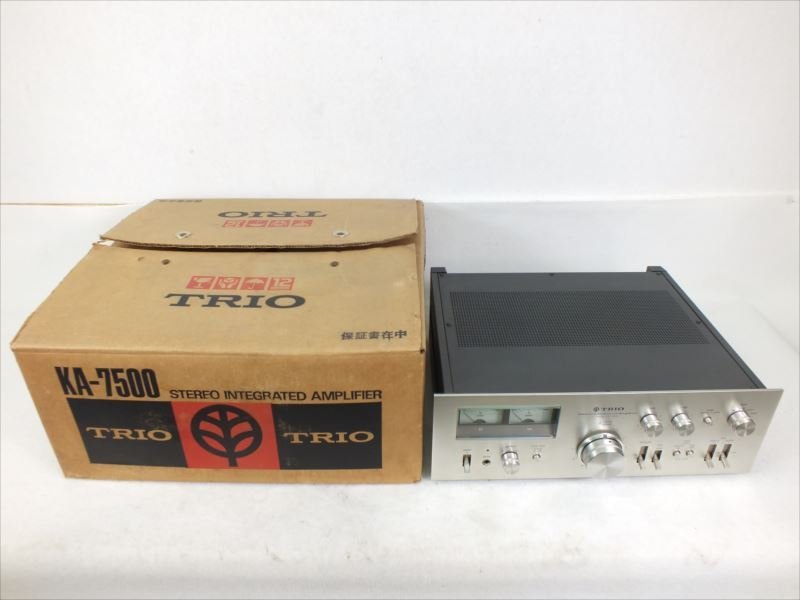 ♪ TRIO トリオ KA-7500 アンプ 元箱付き 中古 現状品 231211E3084_画像1