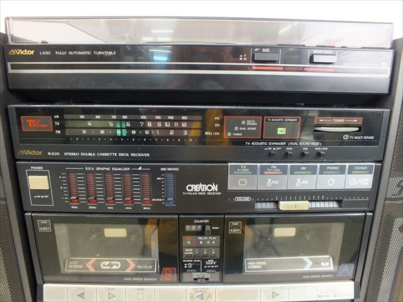 ♪ Victor ビクター L-E20D R-E20 XL-V77 S-E40 システムコンポ ♪ Victor ビクター L-E20D R-E20 XL-V77 S-E40 システムコンポ