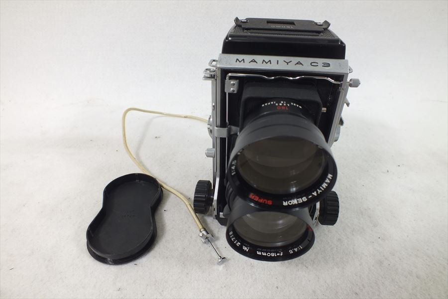 □ Mamiya マミヤ C3 二眼レフカメラ 4.5 180mm 中古 現状品 231106H2648_画像1