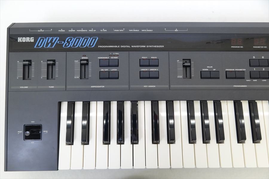 ▼ KORG コルグ DW-8000 シンセサイザー ハードケース付き 中古 現状品 231105H3301_画像7