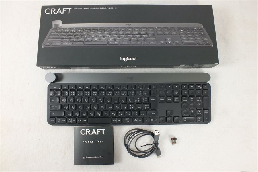 ★ Logicool ロジクール KX1000S CRAFT PCキーボード 取扱説明書有り 元箱付き 動作確認OK 中古 231201B2019_画像1