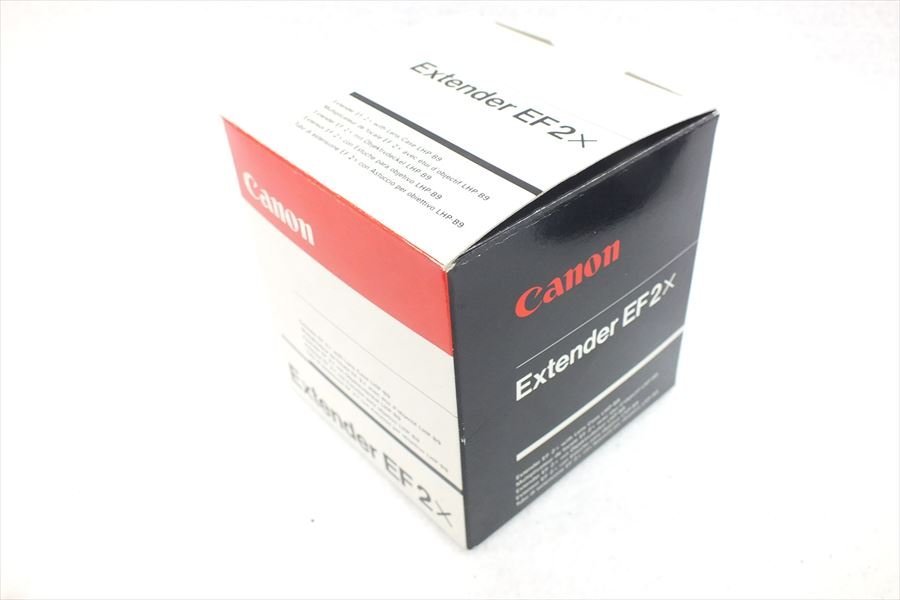 ◆ Canon キャノン EF 2x 白 エクステンダー 取扱説明書有り 元箱付き ハードケース付き 中古 現状品 231109M5786_画像8