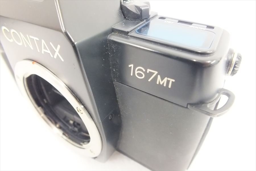 ◆ CONTAX コンタックス 167MT フィルム一眼レフ ML MACRO 55mm 2.8 取扱説明書有り 中古 現状品 231209G3134_画像9