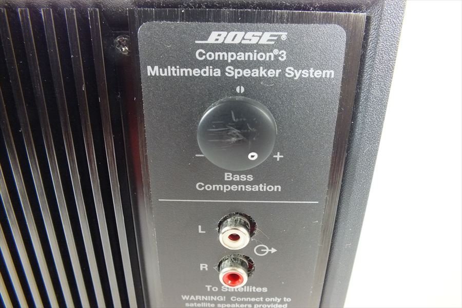 ★ BOSE ボーズ Companion 3 スピーカーシステム 動作確認済 中古 231201Y6046_画像10