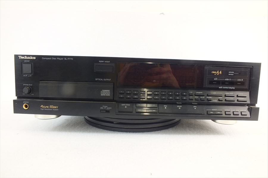 ◆ Technics テクニクス SL-P770 CDプレーヤ 取扱説明書有り リモコン有り 中古 現状品 231109M5106_画像2