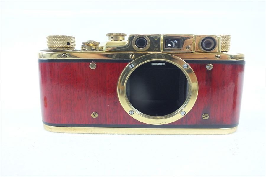 ☆ LEICA ライカ フェイクライカ ゴールド レンジファインダー Elmar 1:3.5 50mm シャッター切れOK 中古 231202K6010_画像4