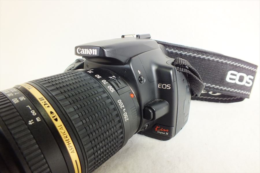 ◇ Canon キャノン EOSkiss DigtalX デジタル一眼レフ TAMRON AF18-250mm 3.5-6.3 中古 現状品 231208R7199_画像5