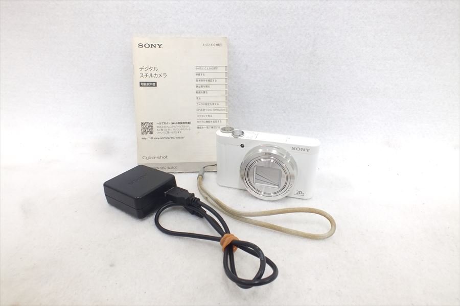 ◆ SONY ソニー DSC-WX500 デジタルカメラ 取扱説明書有り 通電確認済 中古 現状品 231209G3553