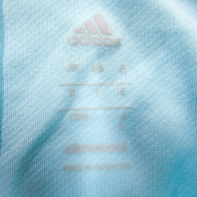 アディダス 半袖Tシャツ クライマクール メッシュ スポーツウエア レディース Lサイズ ブルー adidasの画像2