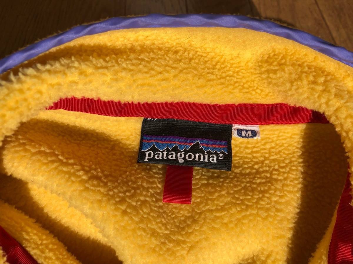 ヴィンテージ 80’s patagonia パタゴニア シンチラスナップT フリース 日本製 M_画像4