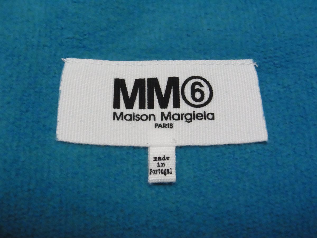 * прекрасный товар * MM6 Maison Margiela mezzo n Martin * Margiela asimeto Lee тренировочный sizeS голубой Portugal производства * б/у одежда внутренний стандартный товар 