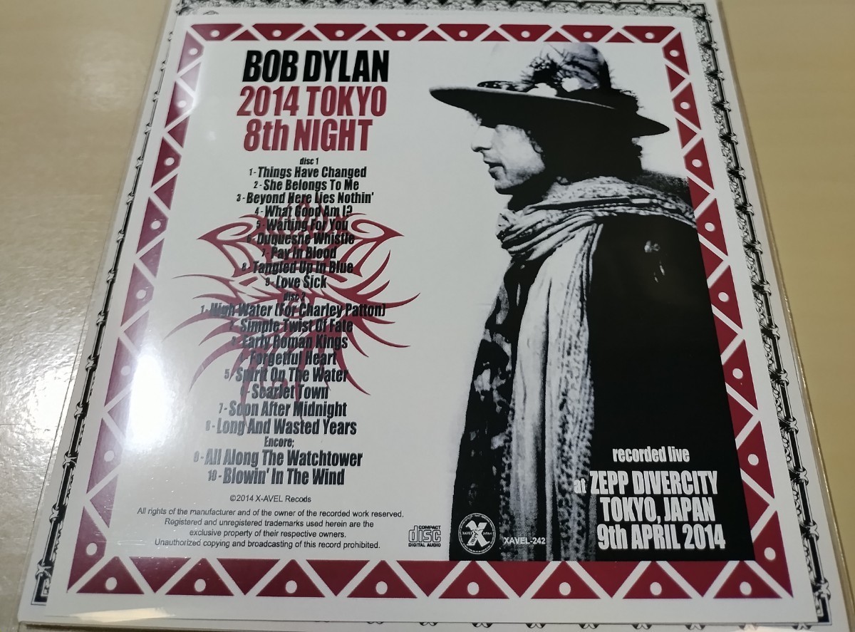 送料無料 Bob Dylan (2CD) 2014 Tokyo 8th Night_画像2