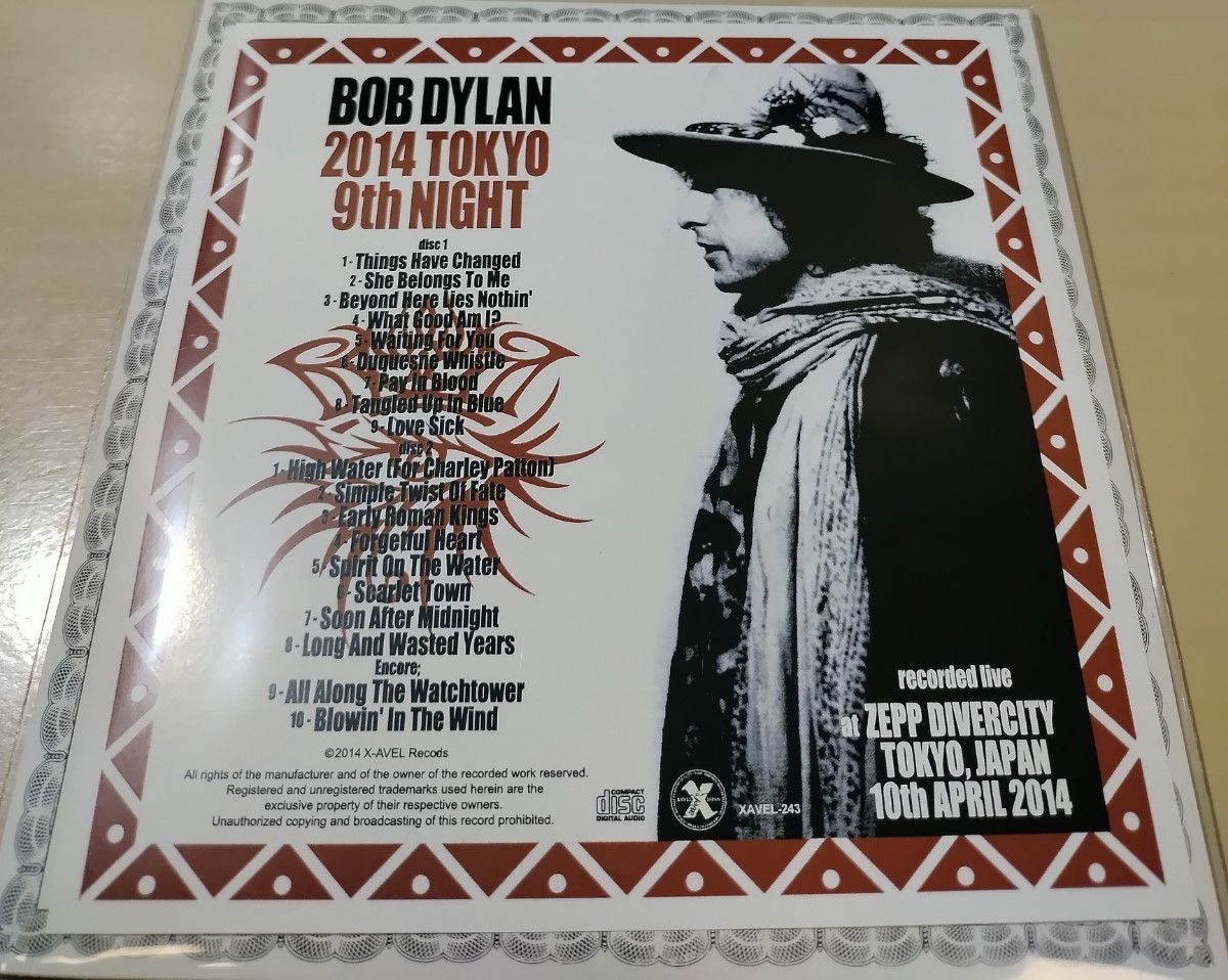 送料無料 Bob Dylan (2CD) 2014 Tokyo 9th Night_画像2