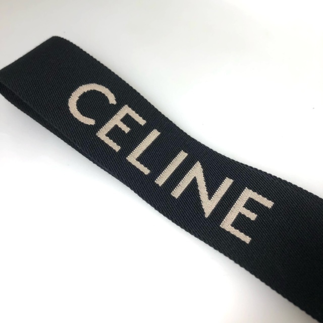 【CELINE】セリーヌ ジャガードストラップ ショルダーストラップ ゴールド_画像3