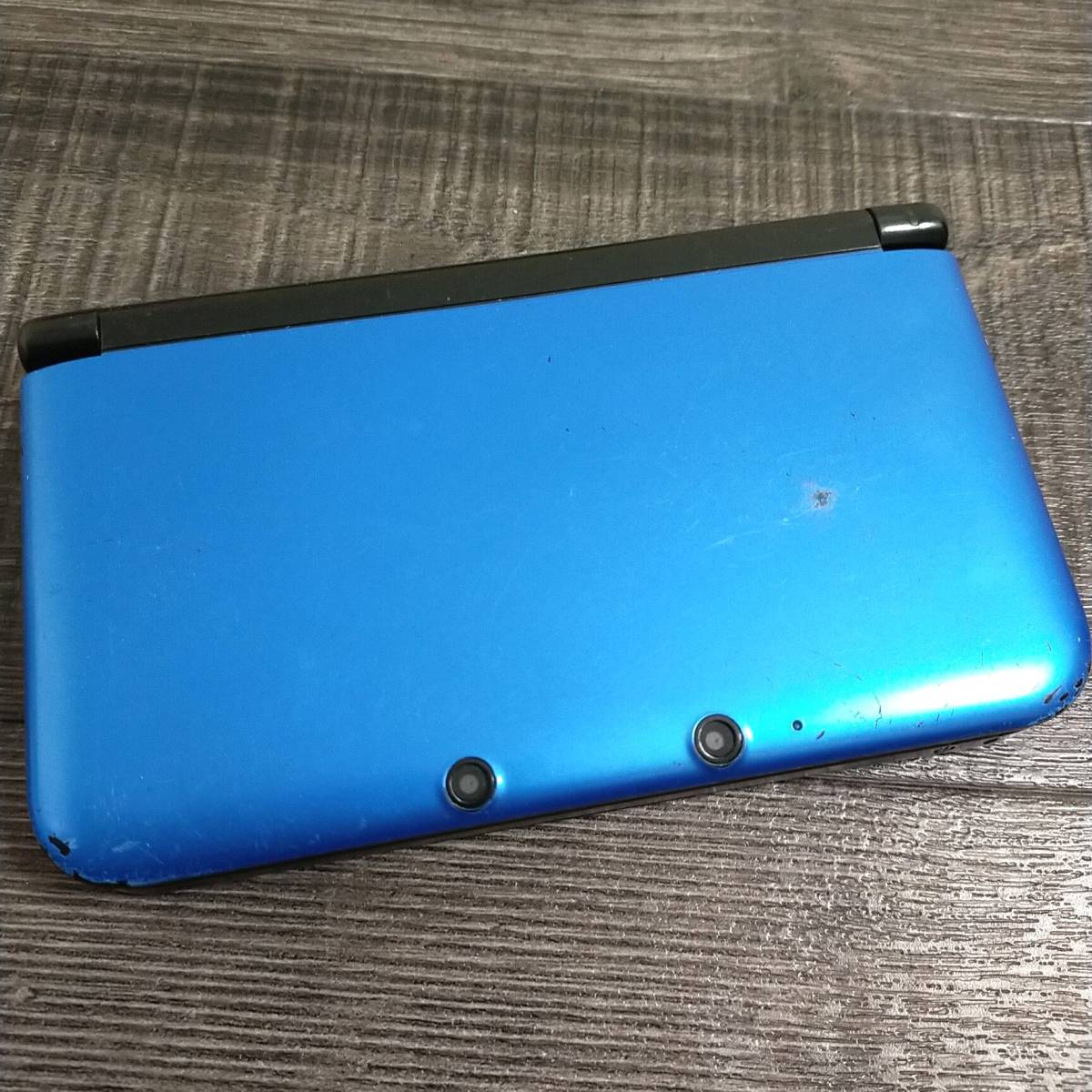 3dsll 本体 ブルー×ブラック 青黒 NINTENDO 3DS LL 中古 任天堂 送料無料 動作確認◎ 12156_画像1