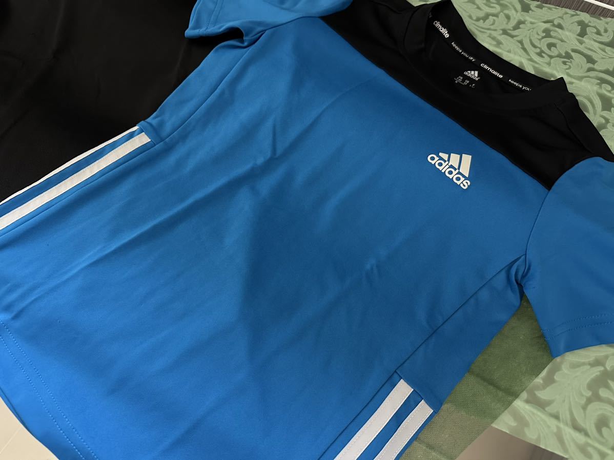 130サイズ 2枚セット【PUMA adidas 】子供服　キッズ 半袖 Tシャツ プーマ ジャージ DRY CELL 速乾性 スポーツ_画像3