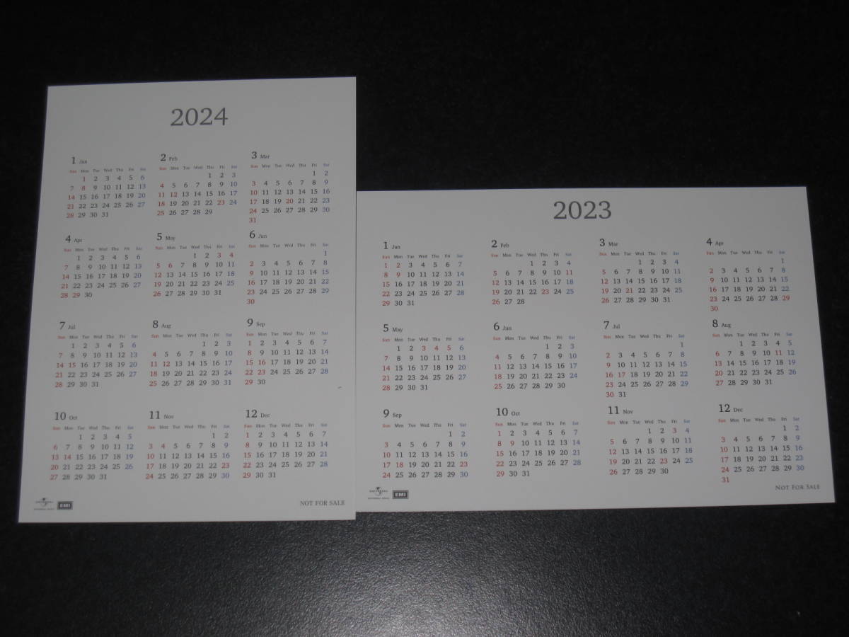 ■未使用/松任谷由実「A6カレンダー（2023年・2024年）2枚（アルバム購入特典）」■_画像2