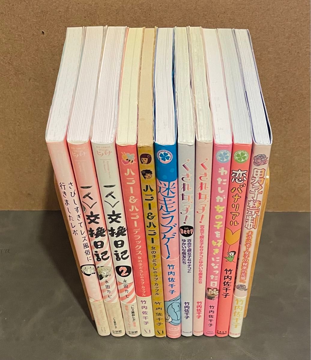 レズビアン　竹内佐千子　永田カビ　コミック　11冊　セット　同性愛