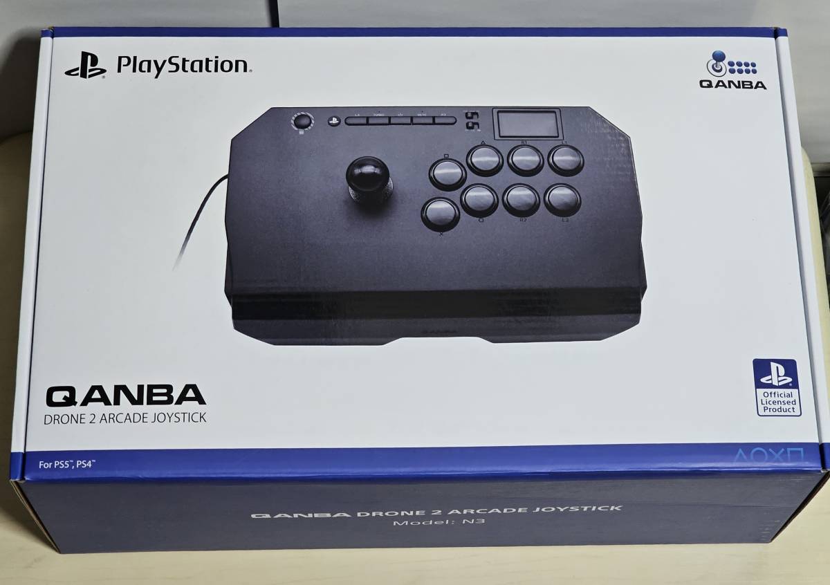 中古 ボタン増設改造済み Qanba Drone 2 Arcade Joystick クァンバ ドローン２ アーケードコントローラー アケコン PS4・PS5・PC対応_画像1