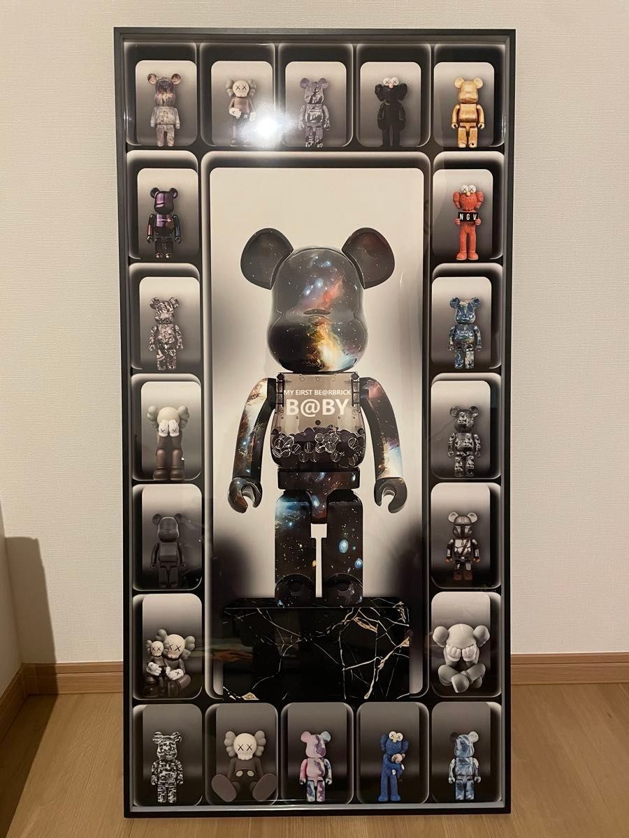 ベアブリック 絵 光る パネル 写真 BE RBRICK MEDICOM TOY