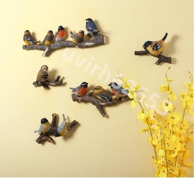 小鳥 コートハンガー 壁掛けフック 壁飾り 金属 樹脂 工芸品 アンティーク ヨーロピアン 雑貨 置物 レトロ_画像4