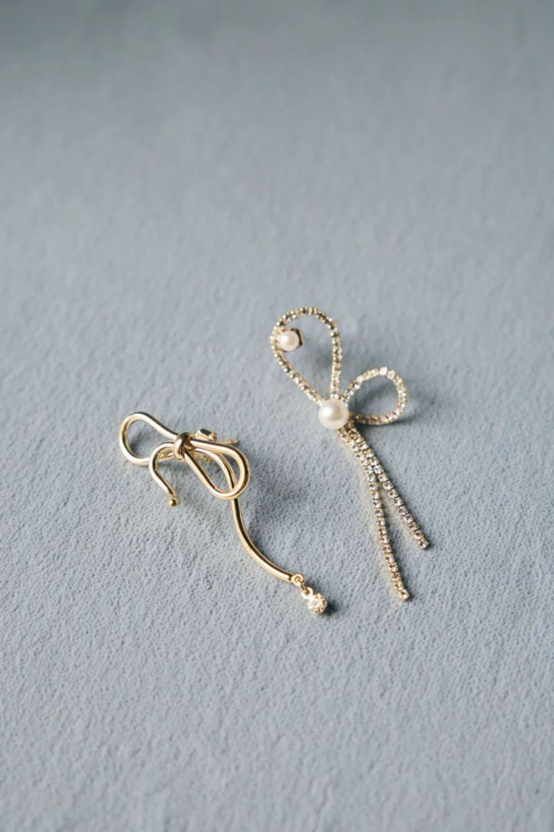 Asymmetry Double Ribbon Pierces herlipto ハーリップトゥ Asymmetry Double Ribbon Pierces herlipto ハーリップトゥ