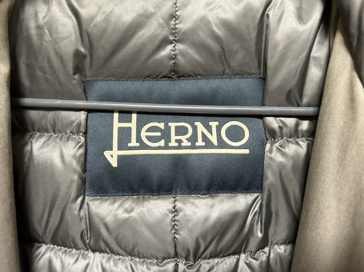 【 美品 】HERNO ヘルノ ファー付ダウンコート ５０_画像6