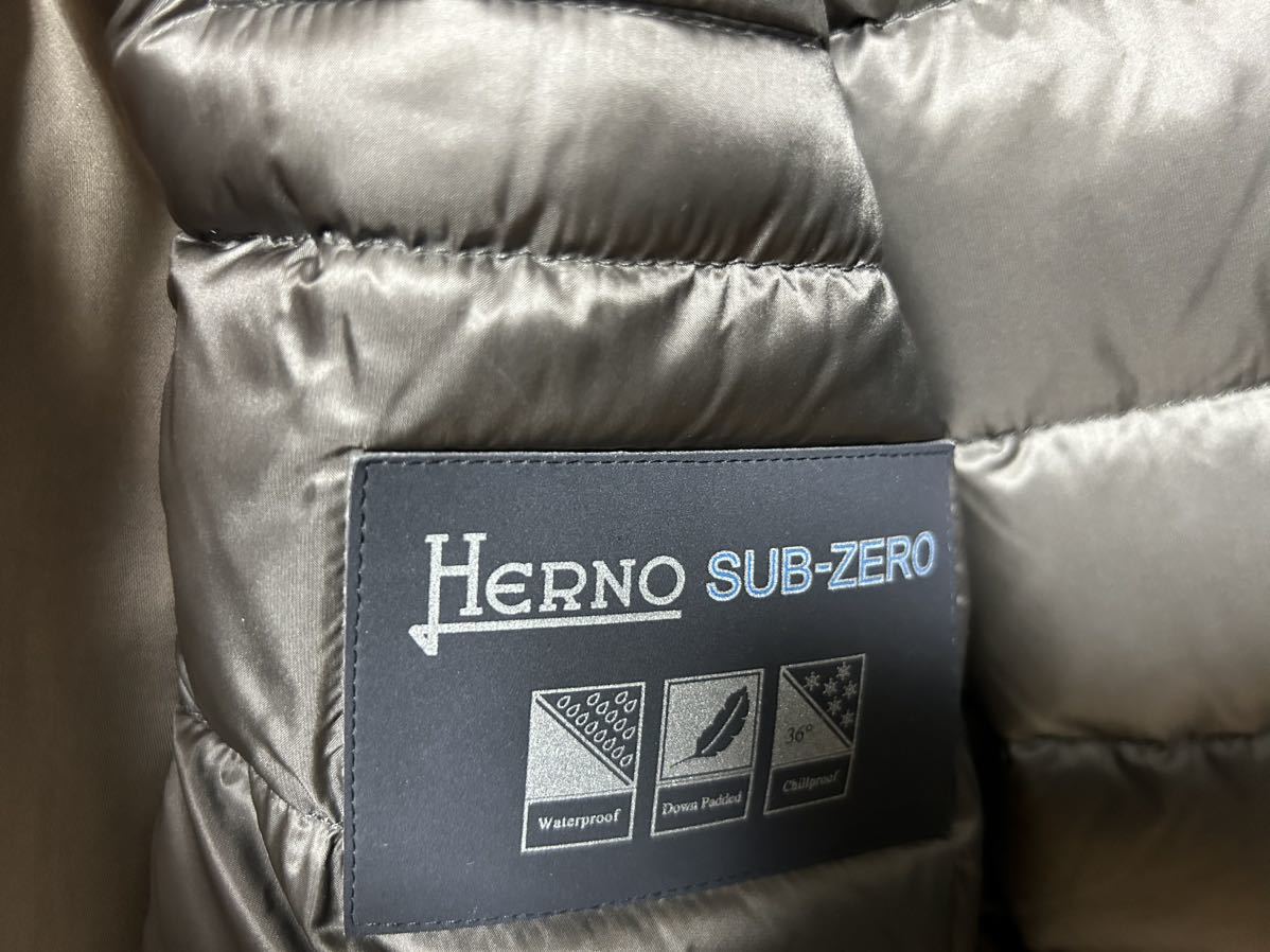 【 美品 】HERNO ヘルノ ファー付ダウンコート ５０_画像7