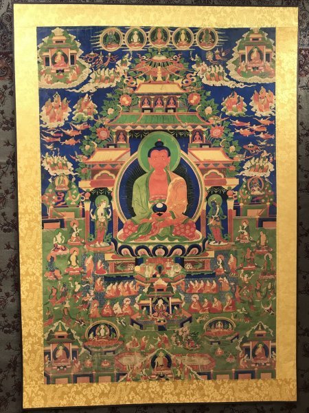 . Buddhism fine art [..... ultimate comfort . earth map ..]68cm search :. made small .. bodhisattva Buddhist image west warehouse .......