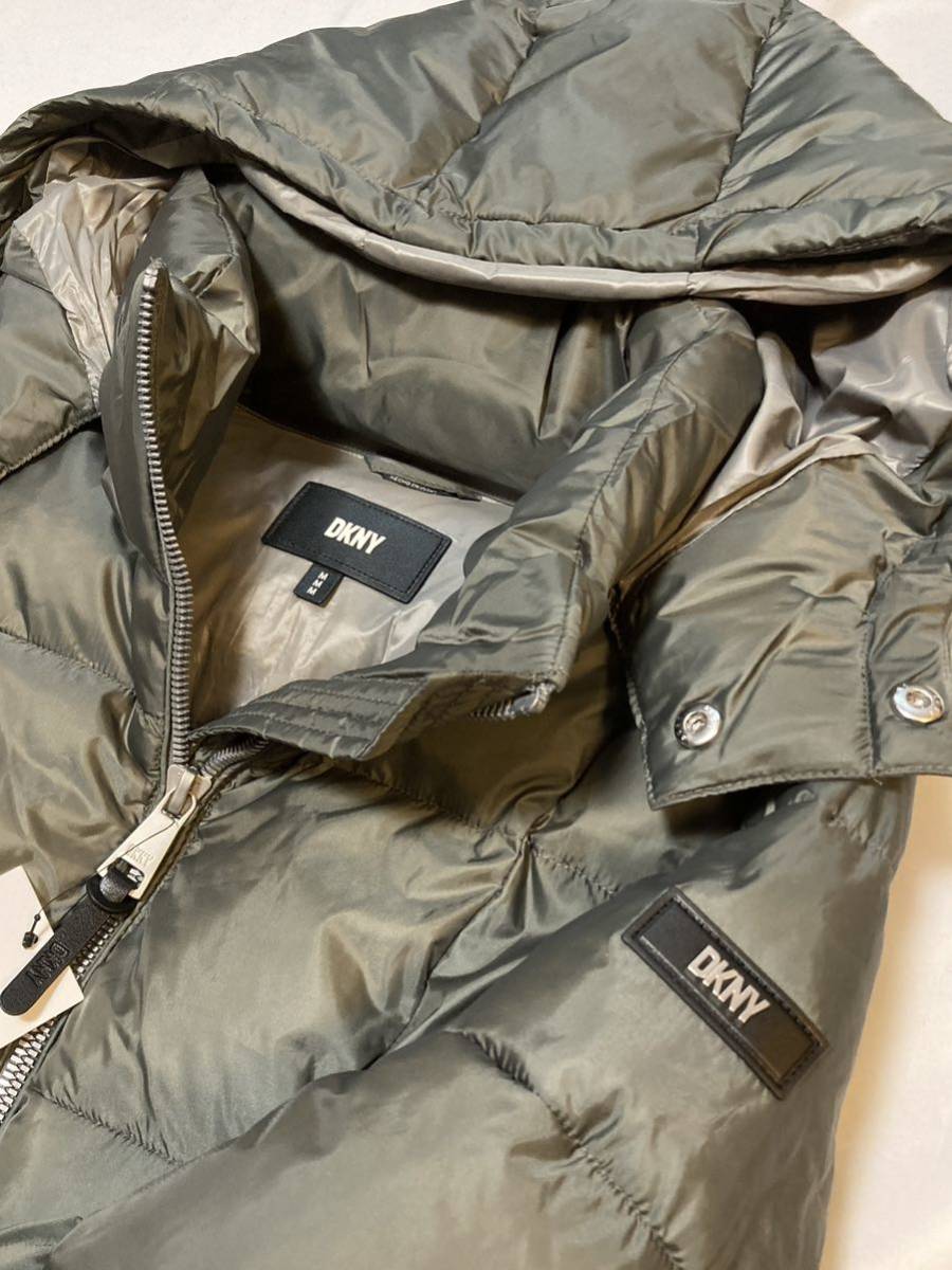 新品ダナキャランニューヨークDKNYダウンジャケット海外購入ダウンコートMサイズ上着グレーセールオススメ送料無料即決激安限定1点