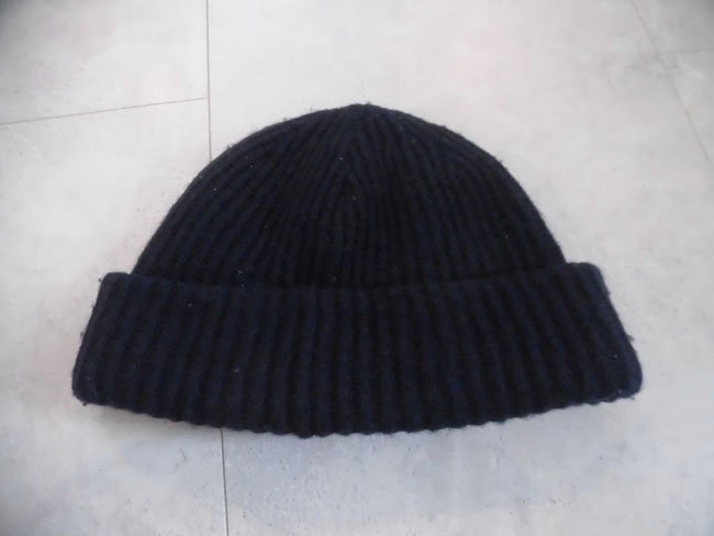 Deus Ex Machina デウスエクスマキナ SHIELD BEANIE シールド ビーニー/ロゴワッペン ウール ニットキャップ/帽子/ニット帽/ネイビー/71779_画像4