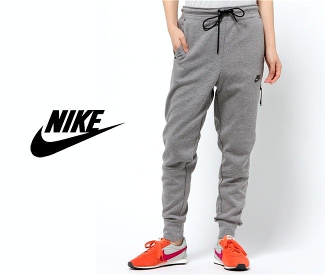 NIKE ナイキ WMNS AS TECH FLEECE PANT ウィメンズ テックフリースパンツL/スウェットパンツ/ジョガーパンツ/灰 グレー/683801_画像1